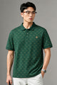 Turbo Jacquard Monogram Pattern Men's Polo T-Shirt*