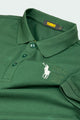 Turbo Polo Collar Tipping Men's Polo Shirt In Dark Green