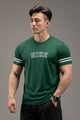 Nke Power Stretch Quick-Dry Round Neck T-Shirt In Dark Green