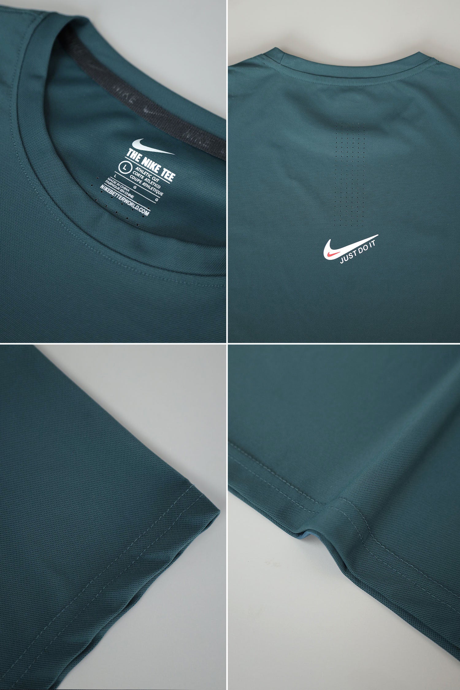 Nke Jst Do It Athletic Cut Dry-Fit Tee In Dark Green