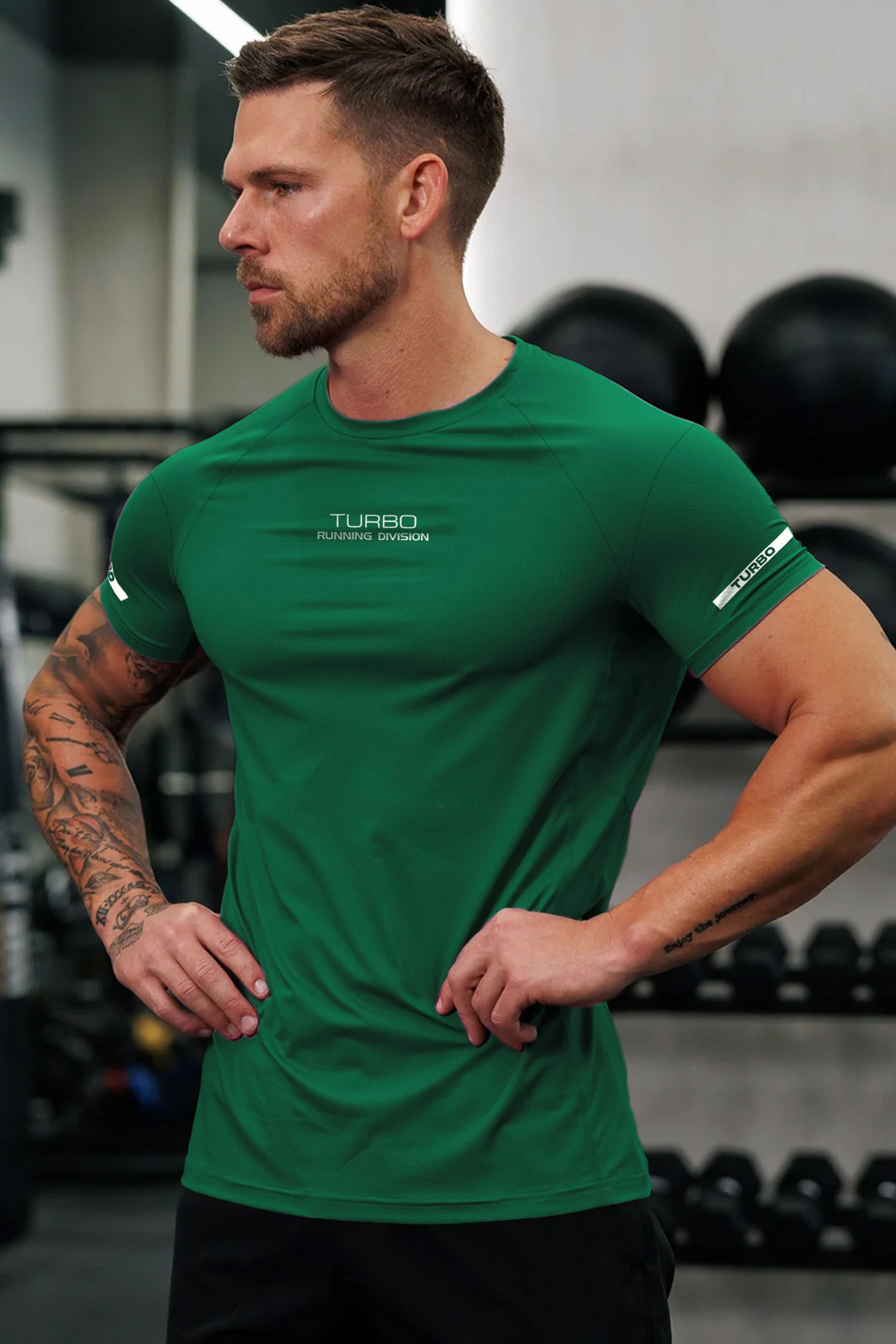 Turbo 'Running Division' Raglan Sleeve Dry-Fit Tee
