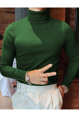 Turtleneck Cashmere High Neck In Dark Green