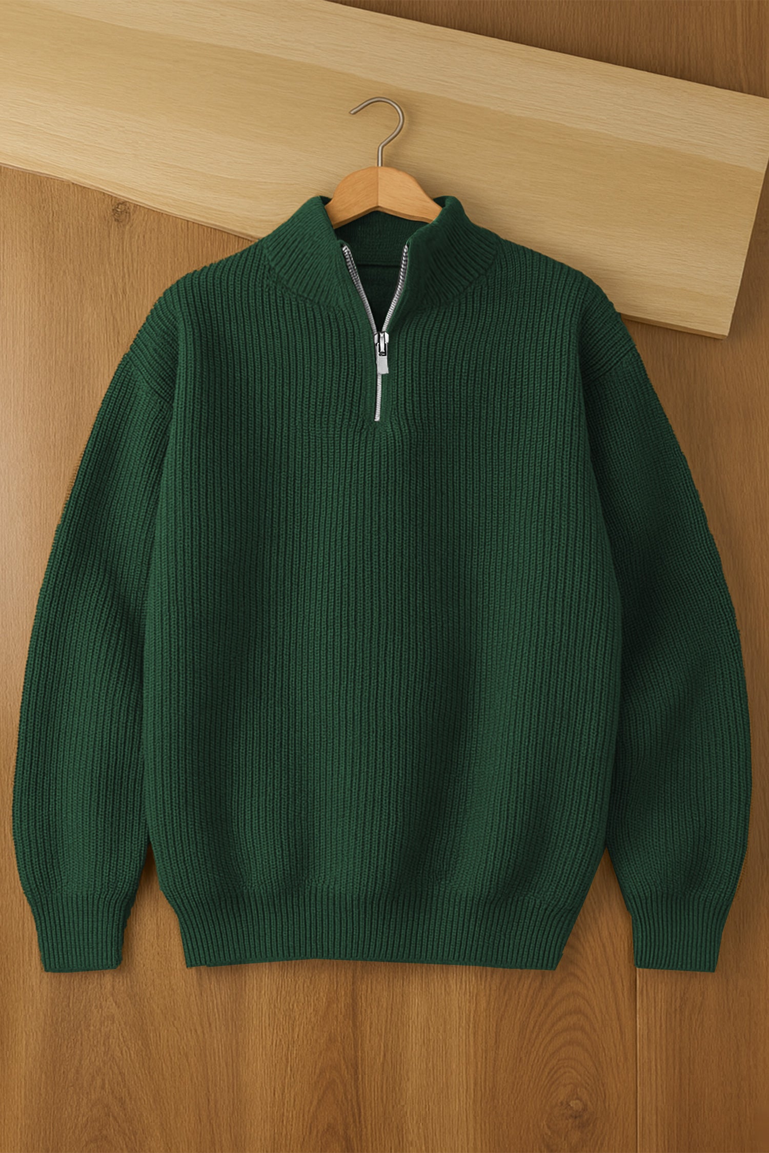 Turbo merino quarter zip Imported Men's Sweater