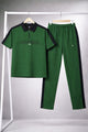 Lscte ColorBlock Side Panel Men's Tracksuit In Dark Green