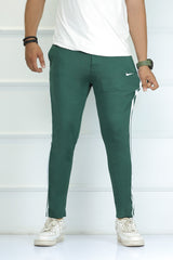 Nke Power Stretch Quick-Dry Slim-Fit Trouser In Dark Green