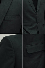 Micro Design Men's Slim Fit Blazer In Dark Green