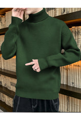 Turtleneck Cashmere High Neck In Dark Green