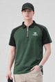 Turbo Modern Placket Men's Polo Shirt In Dark Green