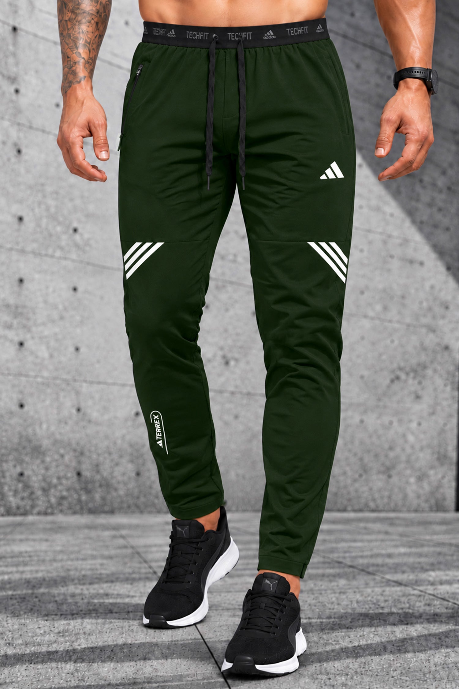 Adds Iconic Running Performance Dry-fit Trouser