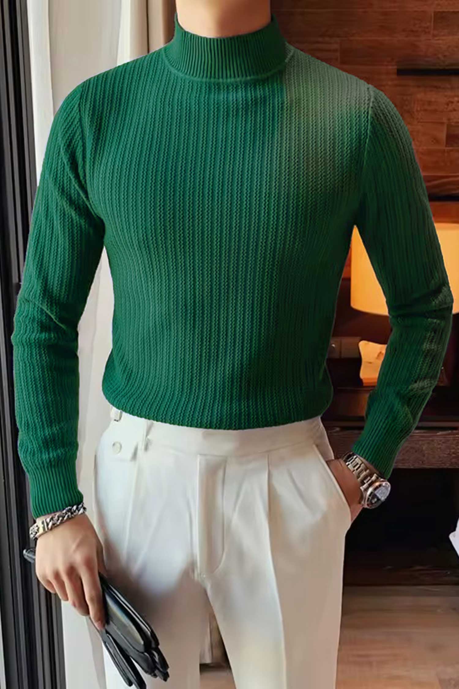 Manfinity Dauomo Crew-Neck Imported Men's Sweater