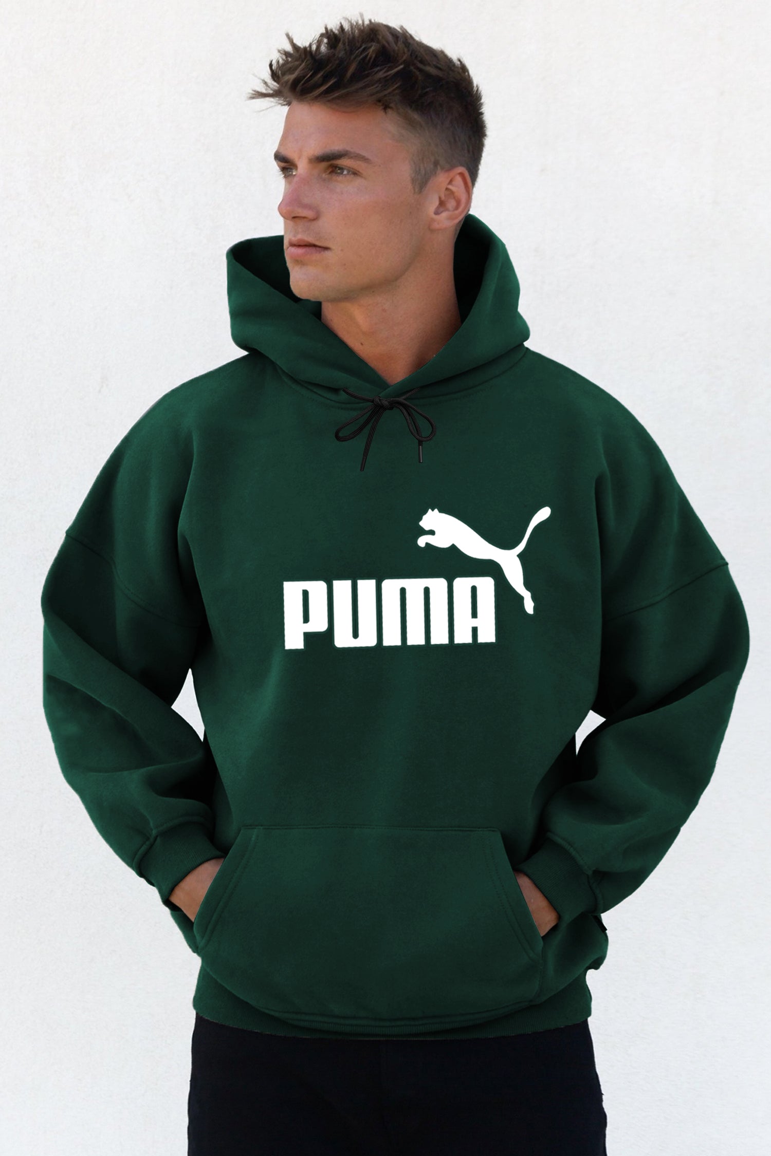 Pma Graphic Printed Logo Essential Fleece Hoodie