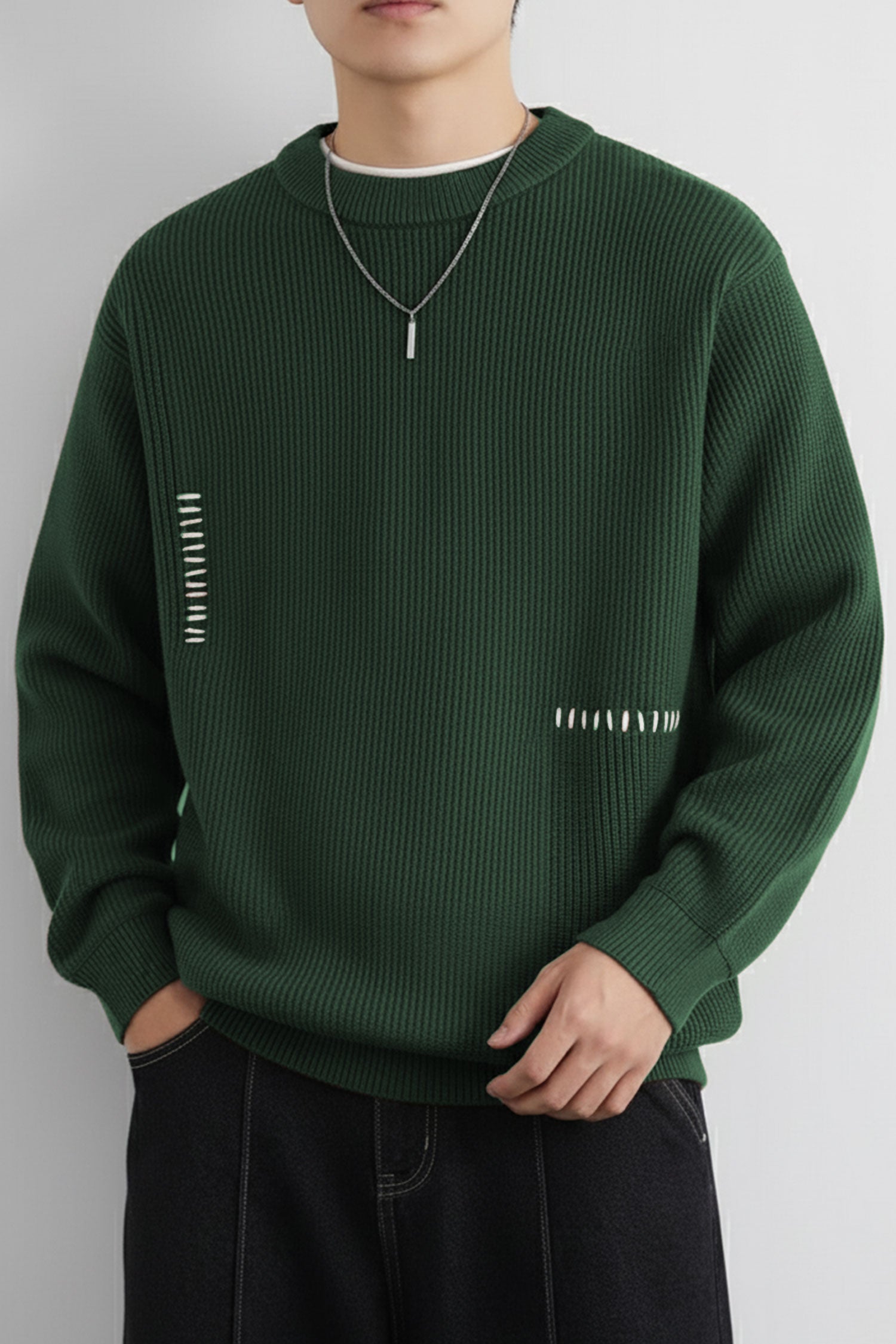 Turbo Geomatric Pattern Imported Men's Sweater