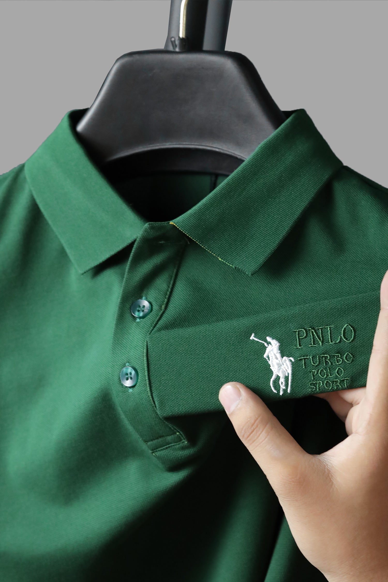 Turbo Polo Collar Tipping Men's Polo Shirt