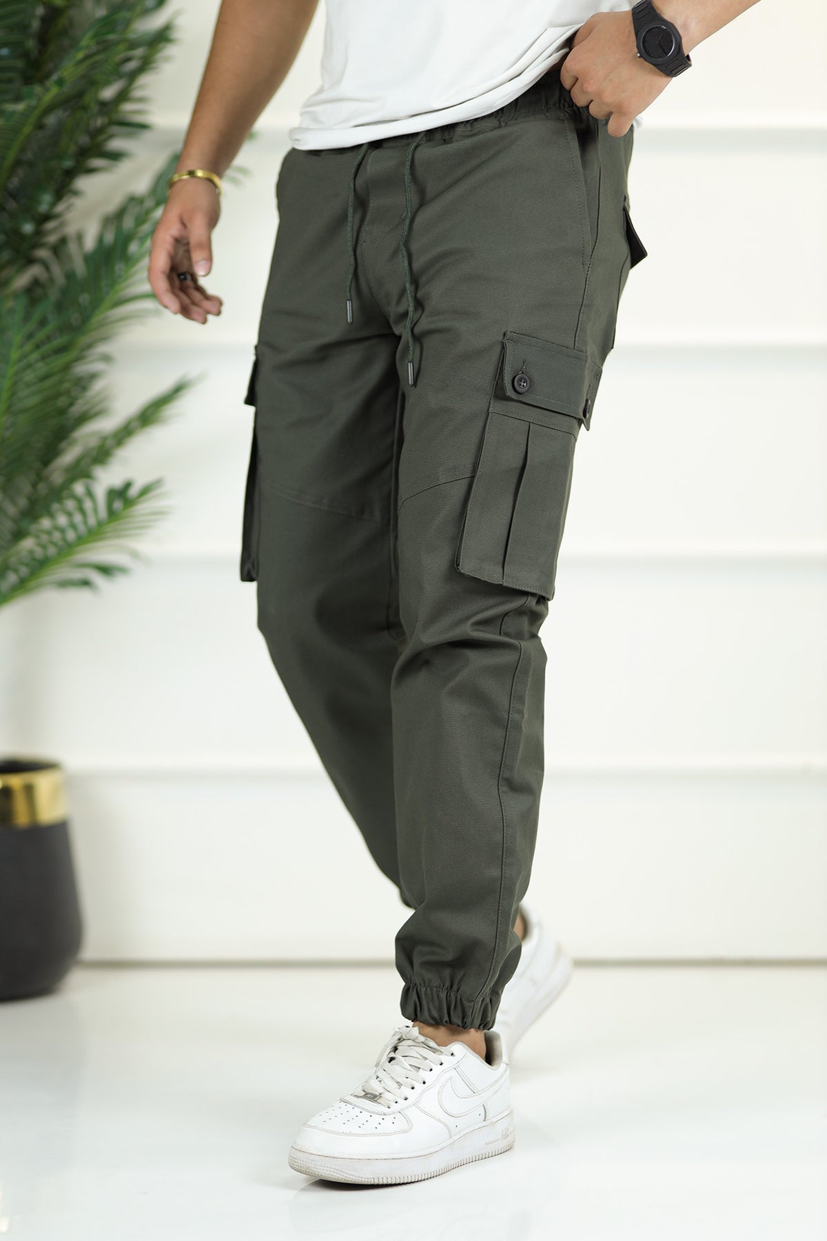 Turbo 6 Pockets Premium Cotton Gabardine Cargo Trouser