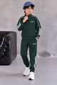 Adds Classic-Retro Lining Zipper Kid's Co-Ord Set
