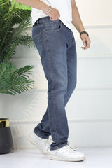 Turbo 'All-Day' Comfort-Flex Slim Fit Jeans In Dark Grey