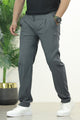 XRSN Double Plate Style Slim-Fit Trouser In Dark Grey