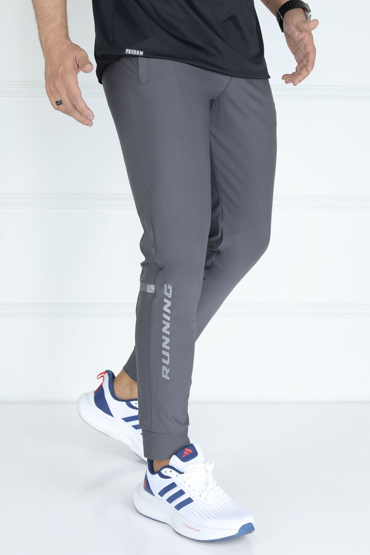 Turbo Revival Tech Running Men's Dryfit Trouser In Dark Grey