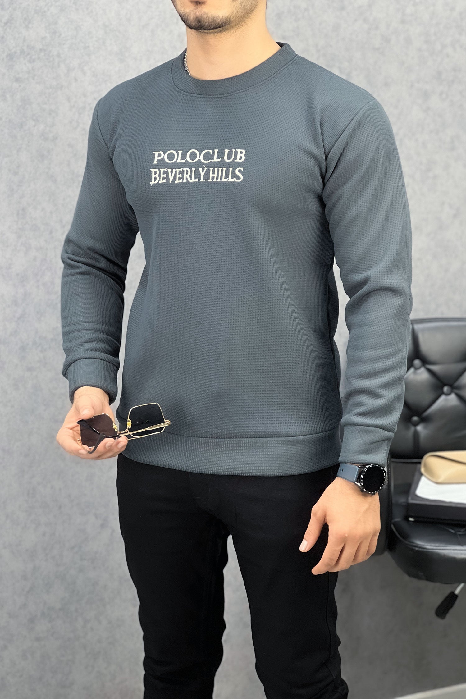 Polo Club Round Neck Imported Men's Sweatshirt