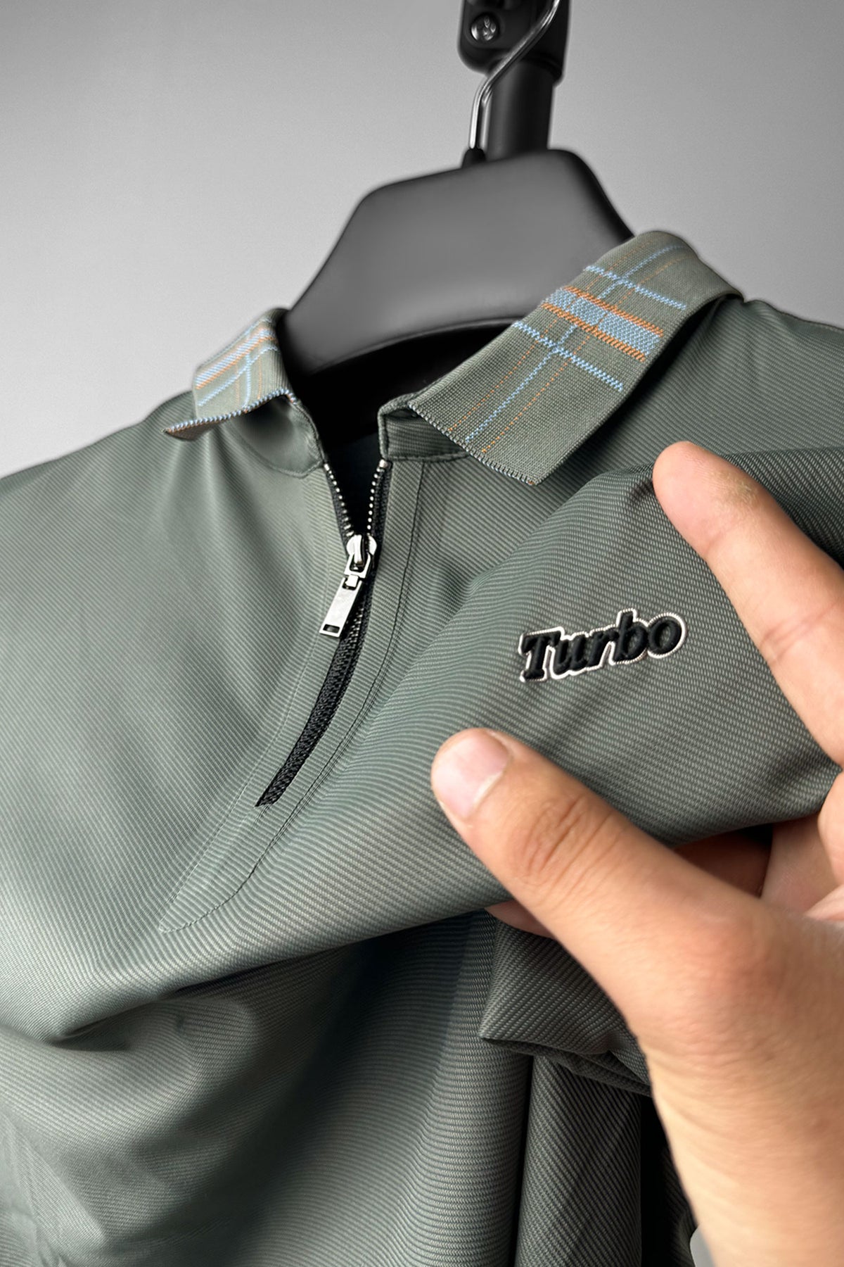 Turbo Classic Refined Zip-Collar Men's Polo Shirt