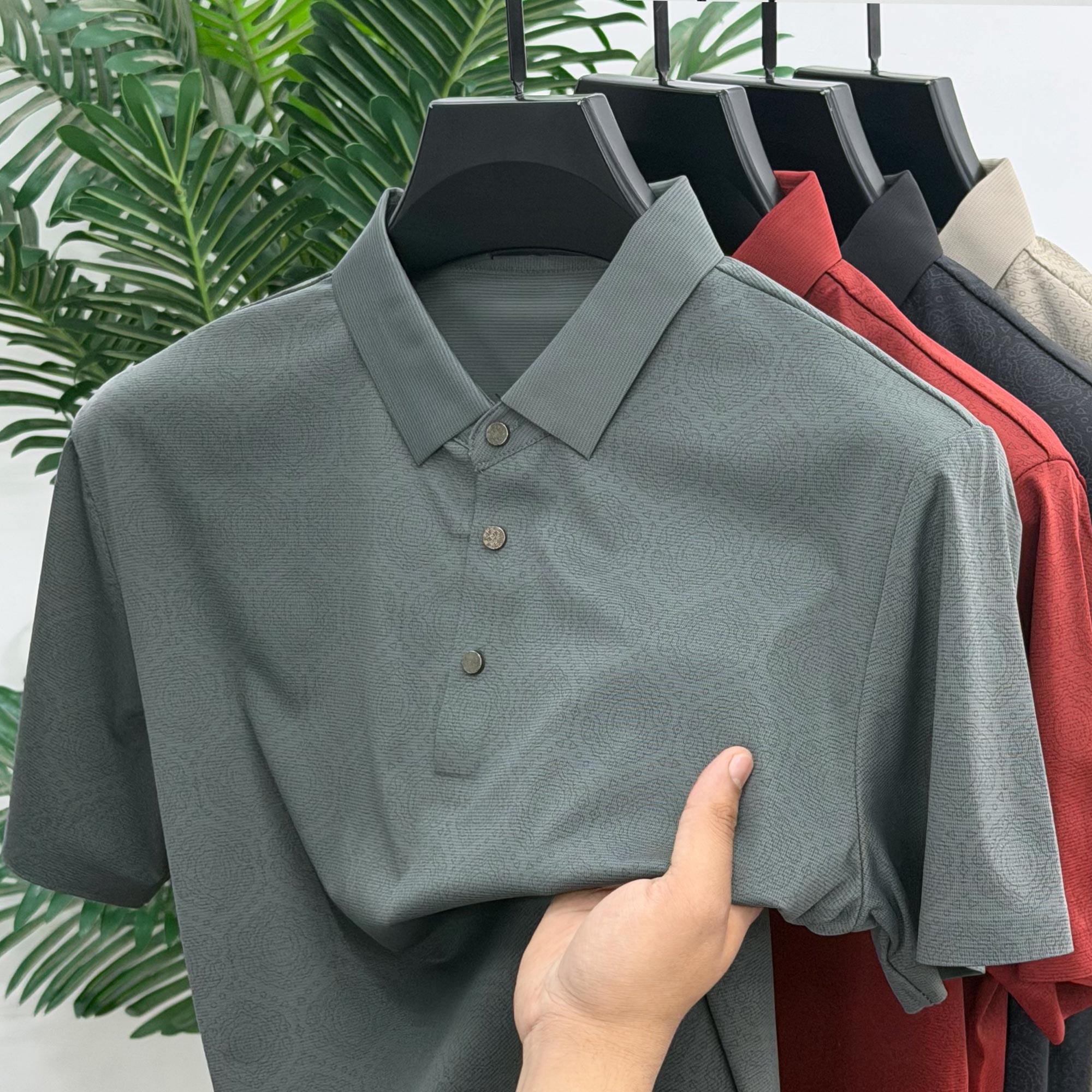 Men's Urban Essential Silk Polo T-Shirt