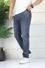 Turbo 'All-Day' Comfort-Flex Slim Fit Jeans In Dark Grey