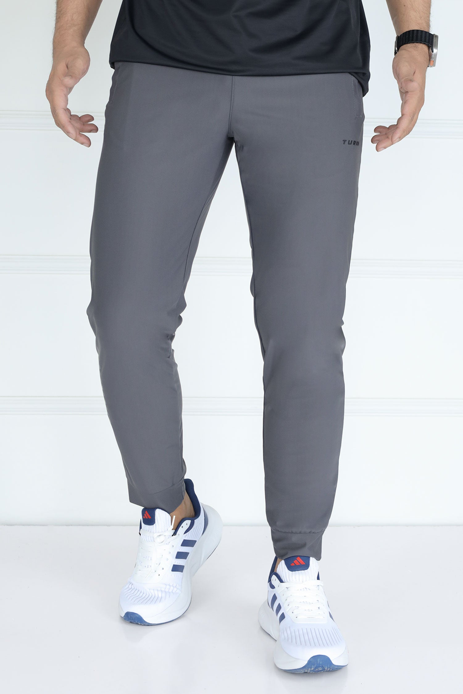 Turbo Revival Tech Running Men's Dryfit Trouser In Dark Grey