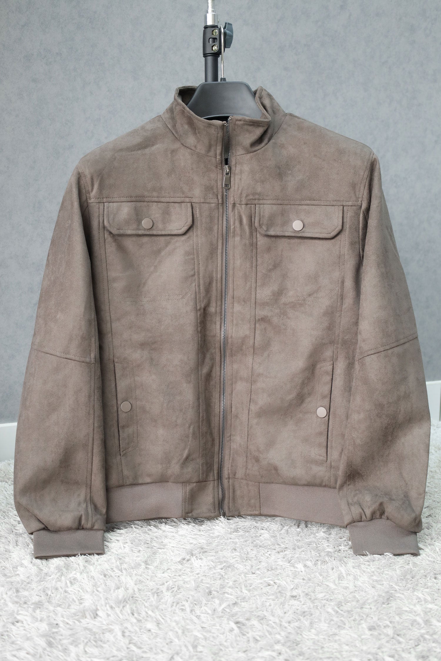 Desired Classic Zipper Men's Suede Jacket