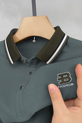 B Fashion Seamless Embriodered Men's Polo Shirt