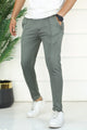 Turbo UltraSharp Waffle Front Line Trouser In Dark Grey