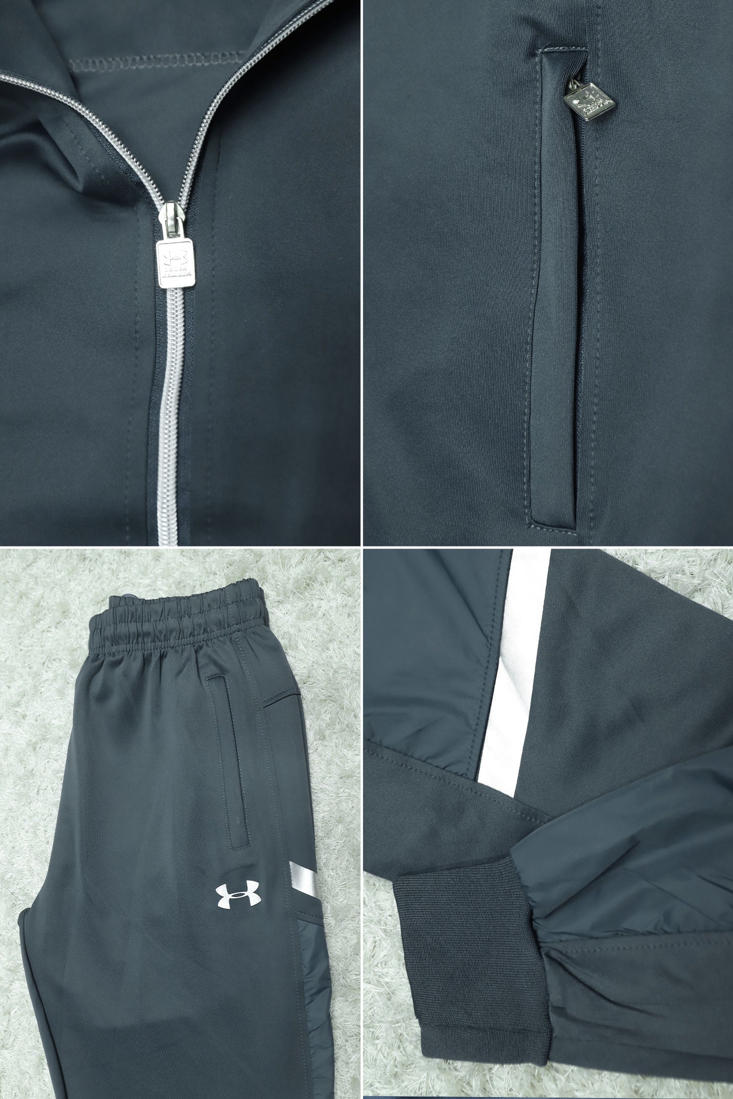 Undr Armr Elegant Style Sportswear Men Zipper Tracksuit