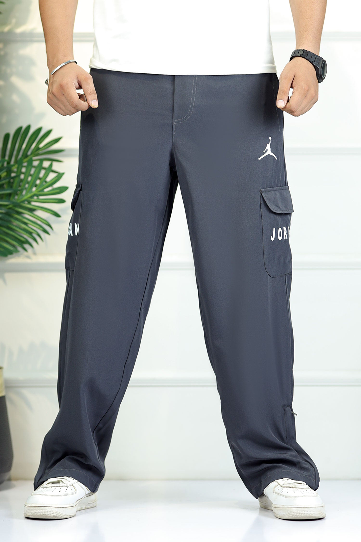 Jrdn 'Flare-Zip' Tactical Cargo-Style Micron Sportswear Trouser
