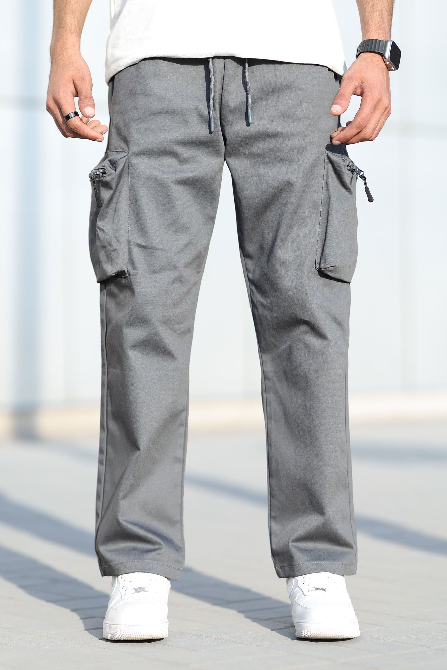 Turbo StreetFit Zip Pockets Imp Cotton Cargo Trouser