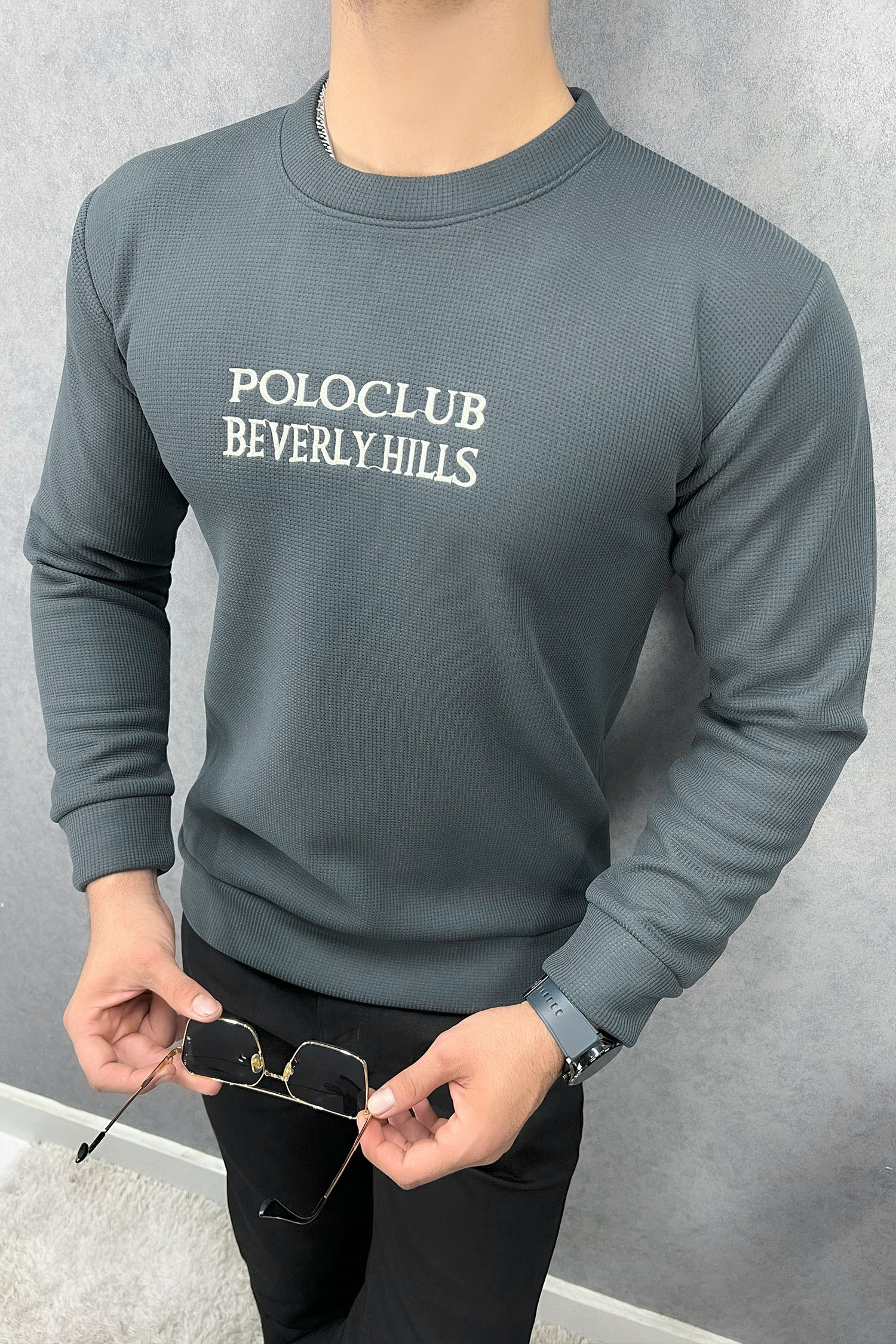 Polo Club Round Neck Imported Men's Sweatshirt