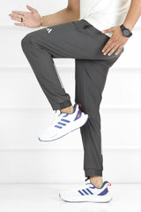 Adds Knitted Essential Micro Premium Sportswear Trouser In Dark Grey
