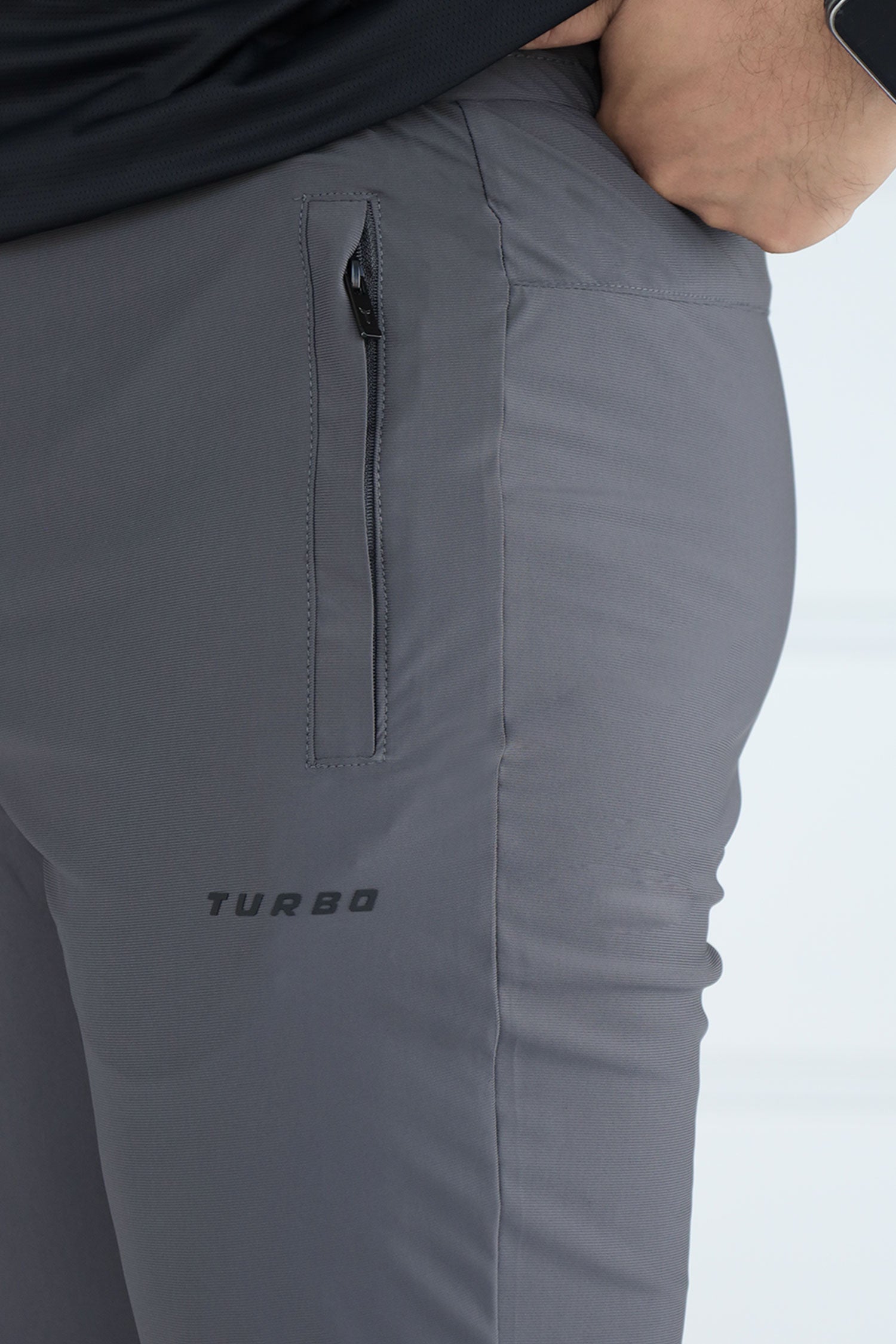 Turbo Revival Tech Running Men's Dryfit Trouser In Dark Grey