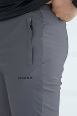 Turbo Revival Tech Running Men's Dryfit Trouser In Dark Grey