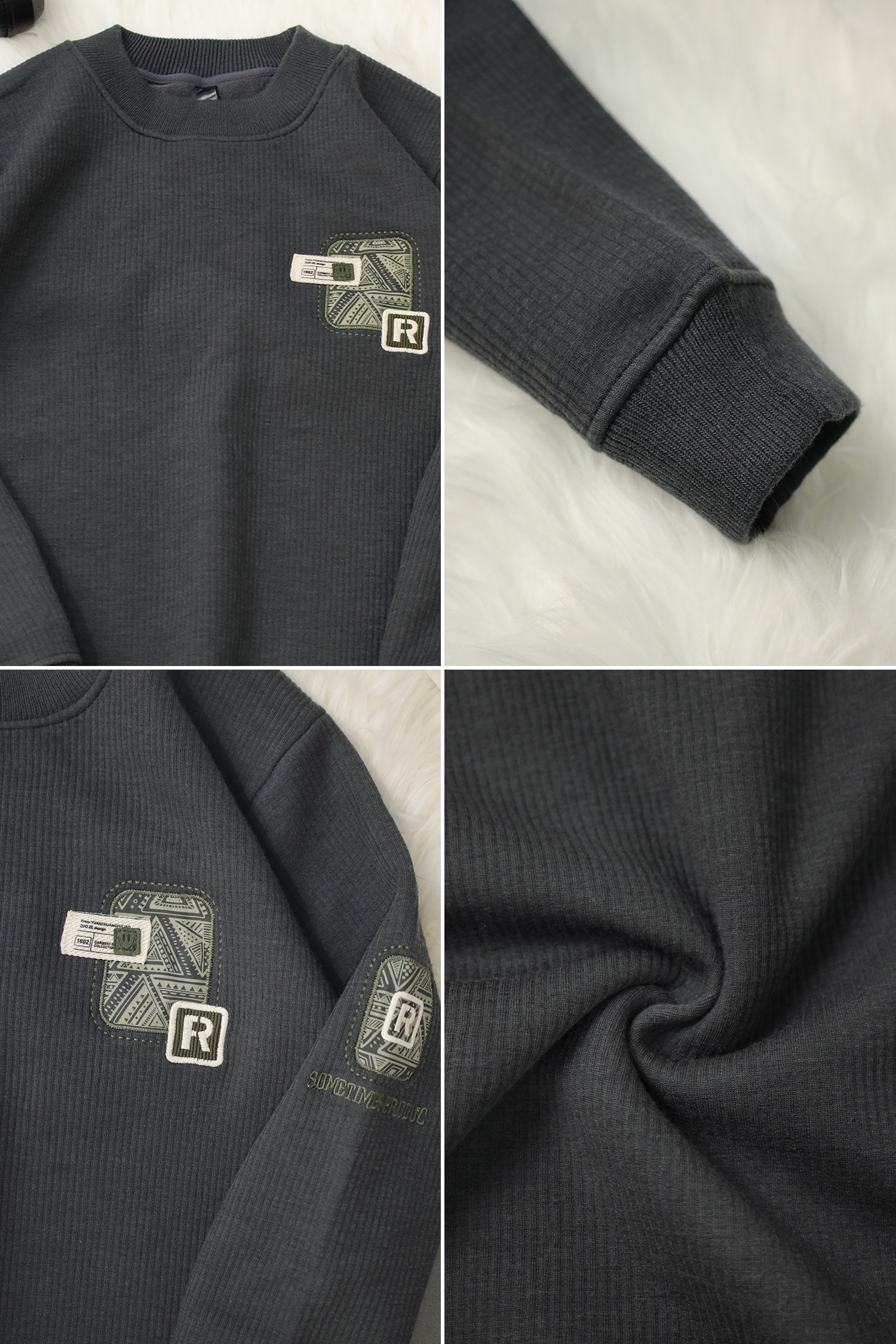 Mens PullOver Round Neck Imported Men's Sweatshirt
