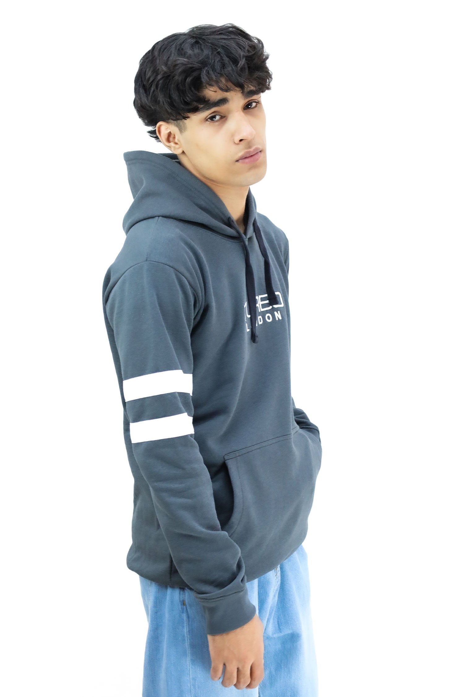 Turbo Elbow Panel Stripe Fleece Hoodie