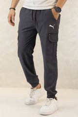 Pma x Nke Chic Micro 7 Pockets Cargo Trouser In Dark Grey