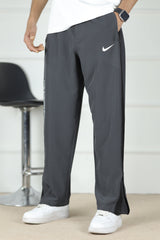Nke Side Striped Panel Imported Sportswear Micron Trouser In Dark Grey