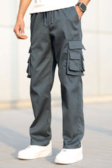 Turbo Hypemode Imp Cotton Cargo Trouser In Dark Grey