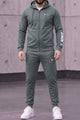 Nke Urban Edge Zipper Hooded Men's Co-Ord Set In Dark Grey