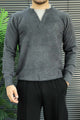 High-End Rabbit Hair Blended Imported Round Neck Rabbit Wool Men's Sweater
