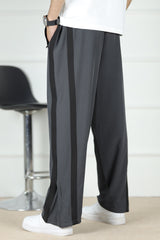 Nke Side Striped Panel Imported Sportswear Micron Trouser In Dark Grey