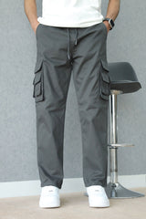 Turbo Hypemode Imp Cotton Cargo Trouser In Dark Grey