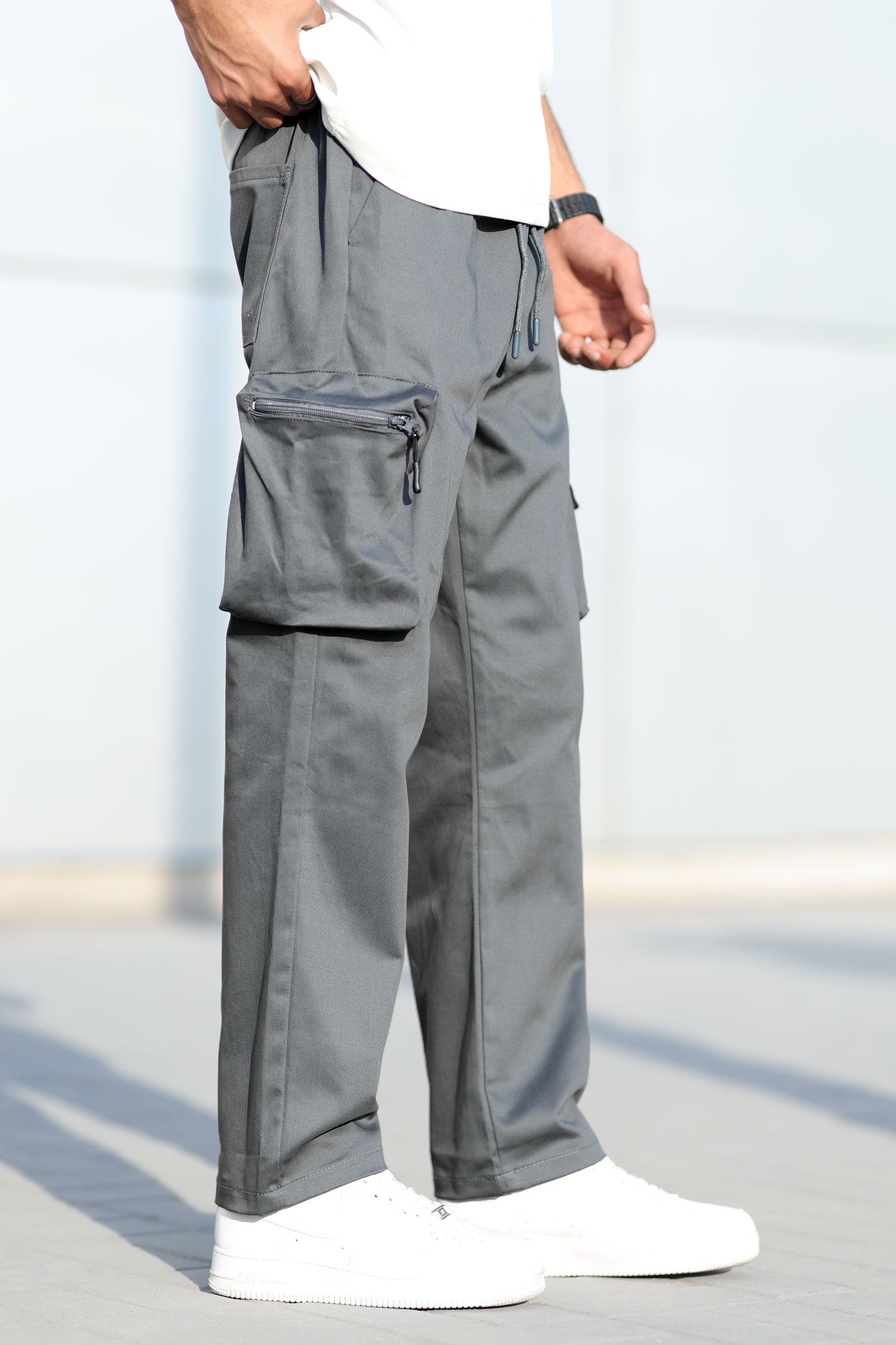 Turbo StreetFit Zip Pockets Imp Cotton Cargo Trouser