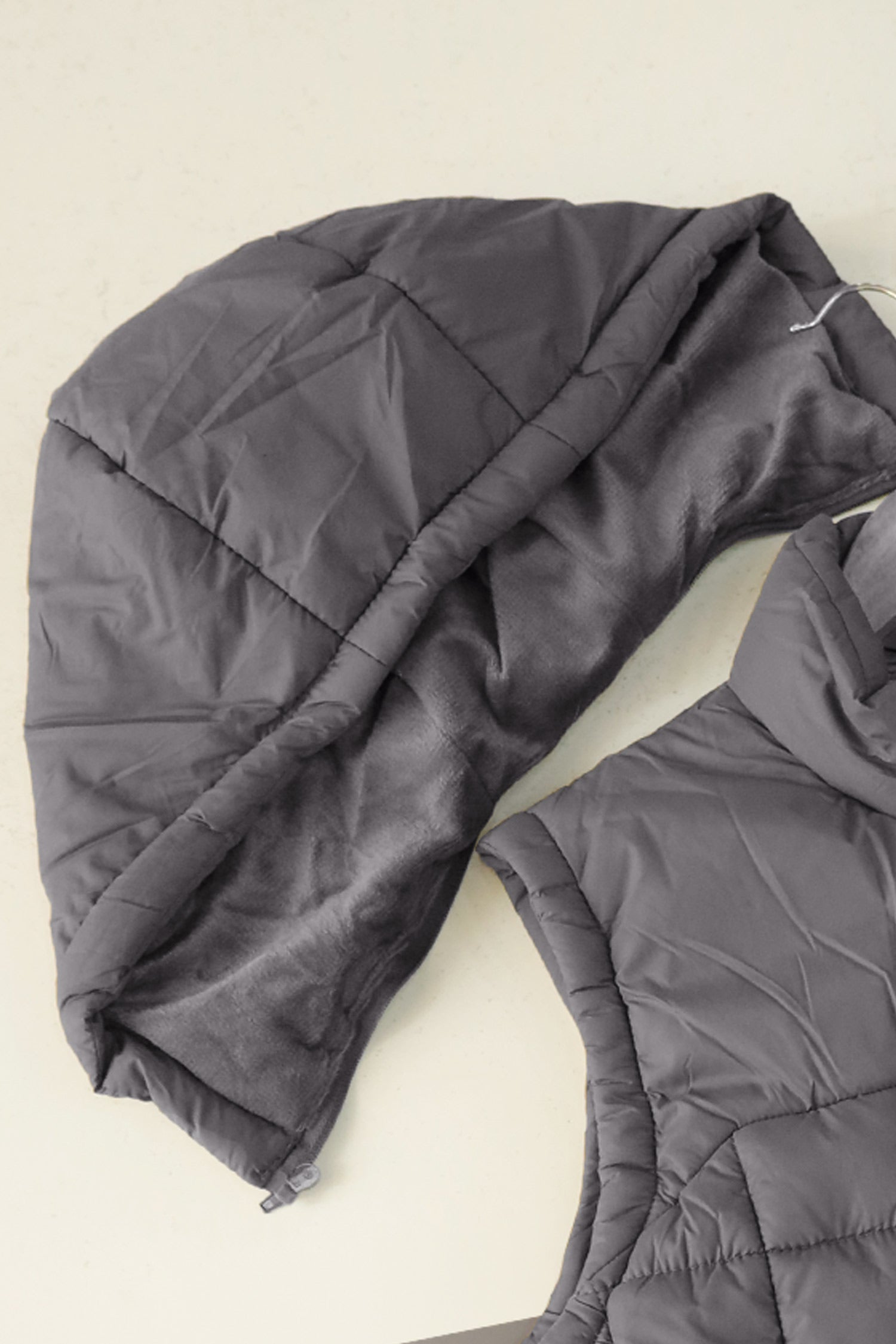 Boa Reversible Vest Detachable Hood Imported Men's Gilet