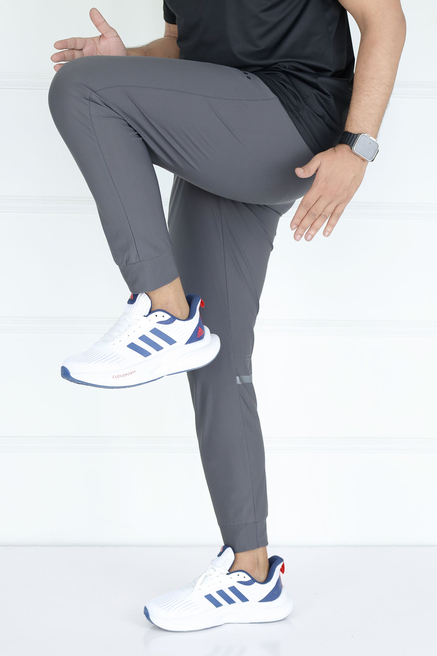 Turbo Revival Tech Running Men's Dryfit Trouser In Dark Grey