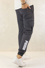 Pma x Nke Chic Micro 7 Pockets Cargo Trouser In Dark Grey
